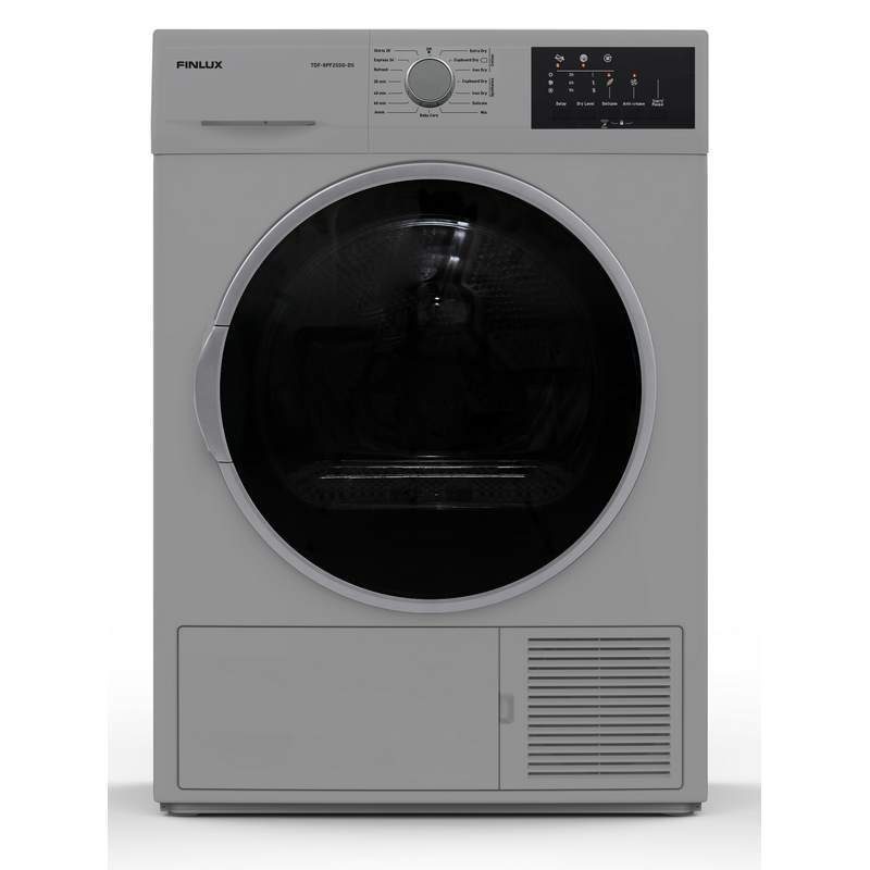 Finlux Στεγνωτήριο ρούχων 8kg, TDF-8PF2SSG-DS Silver, Finlux